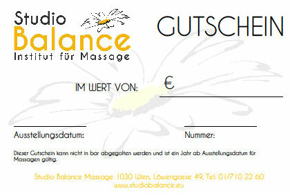 Massage Gutschein Wien